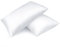 Fittia 2er-Set Satin Kissenbezug Premium Kopfkissenbezug Kissenhülle Haar- und Hautpflege Seidig mit Reißverschluss, Weiß, 50x70cm