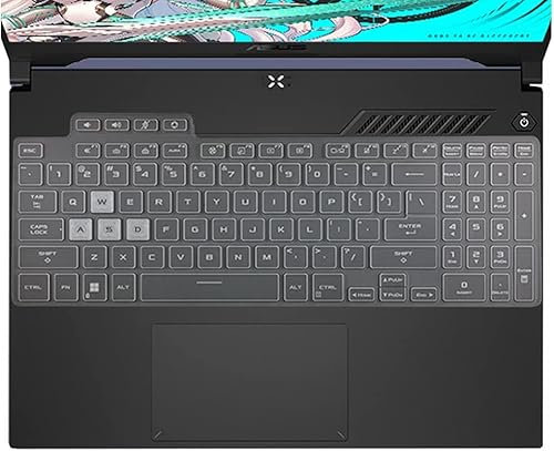 RAYA Silicone Keyboard Cover for ASUS TUF 2022 A15 / A17 / F15 / F17 Gaming Laptops & ASUS TUF 2023 A15 / A16 / A17 / F15 / F17 & ASUS TUF 2024 A15 Gaming Laptops (Transparent TPU)