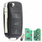Porte-clés 3 boutons 433 MHz pour Seat MK5 Golf Key Fob Seat Leon Key Fob VW Octavia VW Touran Caddy Jetta Key pour VW Scirocco Tiguan ID48Chip 1K0959753G