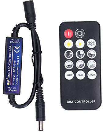 Mini-RF-Dimmer-Controller LED-Controller 14-Tasten-Fernbedienung LED-Dimmer-Controller für Haushalt KTV