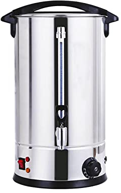 YYUINU Isolierter Eimer, Suppeneimer, Wasserkocher, Suppentopf, Elektrischer Konfettierer, Heißgetränkeverteiler,30L