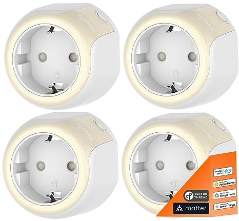 Onvis Smarte Steckdose Matter, Thread Smart Plug (4 Stück)