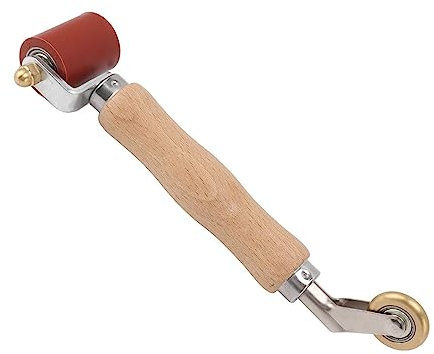 Wifehelper Rouleau de Pression à la Main en Silicone, 40 Mm Rouleau de Papier Peint Professionnel Rouleau de Joint en Caoutchouc Rouleau en Silicone à Haute Température pour Toiture et (Rouge)