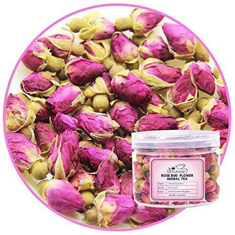 LWXLJMJZC-Getrockneter Rosen Tee, Natürlicher Rosenkräuter Lose Blätter-Rosenblüten, Blumen 50g