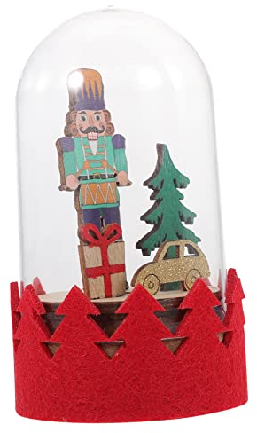 DRESSOOS Christmas Ornaments Nutcracker Wooden Table Sign Light up Christmas Decorations Bedside Christmas Lamp Light up Christmas Nutcracker Tablescape Decor Christmas Utenciles Led Elder