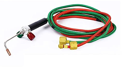 DOMELA Torche à souder, 1 Ensemble de Machine à souder for Bijoux, Petit kit de Torche de soudage, Torche au Propane, Outil de Pistolet à oxygène et acétylène avec 5 Embouts