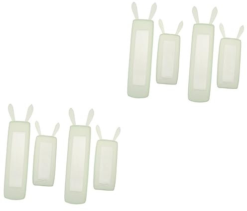 Housoutil 2 Sets Schutzhüllen für Tv-Fernbedienung Silikon Design – Fingerabdruck – Fall 4 Stück