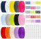 Umllpet Chiusura lampo in nylon, 10 colori, infinita, 27,5 m, con cursore e chiusura lampo, cerniera divisibile, infinita per cucito e fai da te