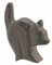 Generisch Ostheimer - 25102- Katze für Hexe, Holz, 4,4cm x 2cm x 5,6cm