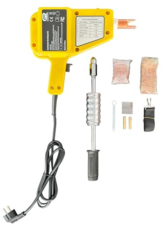 Punktschweißgerät Bolzenschweißer-Kit, Bolzenschweißer-Dellenreparatur-Kit, 800VA Punktschweißer-Bolzen, 220V Schweißer-Bolzen-Kit, Bolzenpistolen-Dellenabzieher-Kit mit komplettem Zubehör (5500-1)
