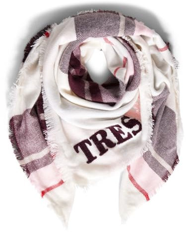 STREET ONE Damen A572602 Kariertes Tuch, Autumn red, A