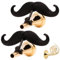 Brasstache - (2er-Pack) Schnurrbart zum Aufstecken für Waldhorn-Mundstück, XL (2er-Pack, Waldhorn)