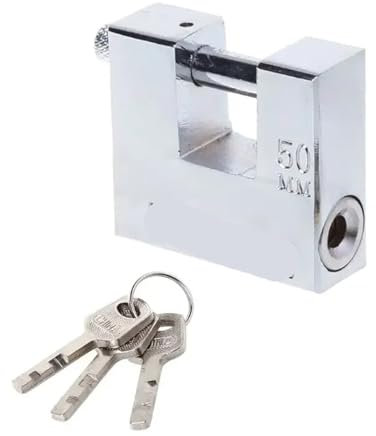 Candado de bloqueo rectangular con hoja de viga transversal, 1 unidad(50MM)