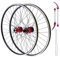 Mountainbike Laufradsatz 29 Zoll, MTB Hinterrad Vorderrad Fahrrad Laufrad, Disc, Doppelte Sechs Loch, Speichen Aluminium Felgen Schnellspanner für Mountainbike 8-12s Kassette (Rot)