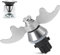Inwee Couteau Mélangeur pour Thermomix, Couteau Lame de Rechange pour Vorwerk Thermomix TM31 en Acier Inoxydable, Pas de Résidu de Pâte, Nettoyage Rapide du Couteau de Pétrissage (Nouvelle)