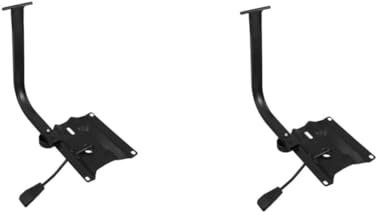 DIYEAH 2 Sätze Hardware-Stuhlzubehör drehbare barhocker Hocker mit Rädern Thekenhocker Akzentstühle Rattan-Barhocker drehbarer Stuhlsockel schwenkbare Neigungssteuerungsteile Eisen Black