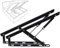 Hydraulischer Betthebemechanismus, 2 Stück, robuste Gasdruckfeder, Boxspring-Scharniere, Unterstützung, schwarz, 120 cm