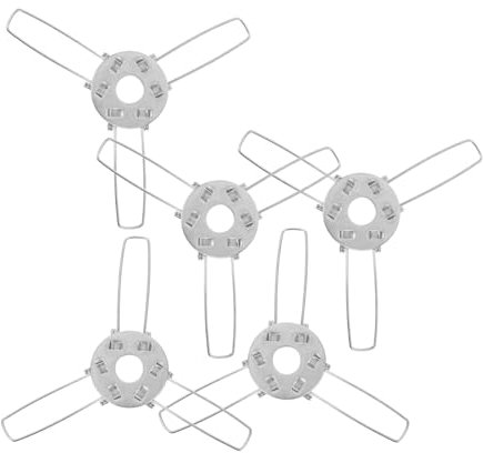 JEWEDECO Beleuchtungsclips 5er-pack Metall-federclips Für Lampenschirmhalter Deckenleuchten Wandleuchten Hardware