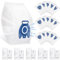 15 Pack 3D GN Vacuum Bags for Miele Hoover Bags GN Classic C3, Complete C1 C2, S400-S456i, S600-S658, S800-S858, S2, S5, S8 Series, Vacuum Cleaner Bags with 5 Air Filters & 5 Motor Protection Filters