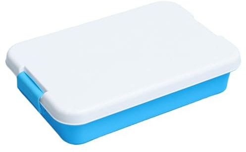 Bandeja de Arena sensorial de contenedor, Juguete de Arena portátil con Tapa, PP bandejas de plástico s Reutilizables para niños Actividades sensoriales al Aire Libre Interiores
