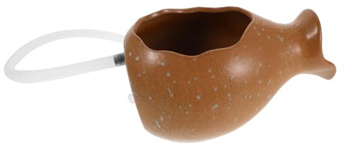 POPETPOP Cracheur Eau pour Bassin Fontaine à Jet Eau pour Petits Bassins Extérieur pour Jardin Et Terrasse Décoration Cascade Pot Céramique