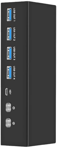 Watreketal 8K HDTV KVM Switcher 2 Monitore 2 Computer 8K@60Hz Monitore Switcher Mit 4 USB3.0 Für Die Tastatur Mausdrucker Videobearbeitung