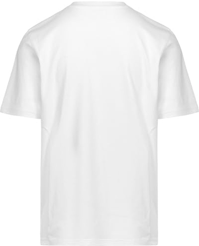 Kappa IRATEKO - Camiseta para Hombre - en Algodón - Ajuste Regular Con Cuello Redondo e Inserción de Malla - Diseño de Alta Calidad y Estilo Deportivo - Color Blanco y Talla M