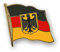 Flaggen-Pin vergoldet : Deutschland mit Adler