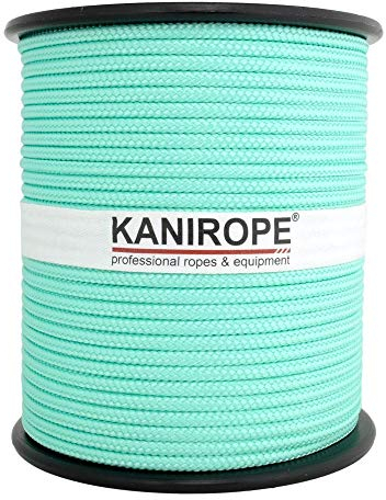 Kanirope® PP Seil Polypropylenseil MULTIBRAID 4mm 100m Farbe Mint (2832) 16x geflochten