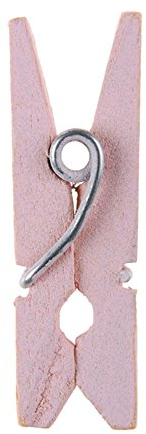 Santex Pince à linge Rose x24 - Bois - Style bois - 24 pièces