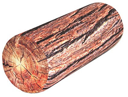 Lendenrolle Orthopädisches Stützkissen für zu Hause, Bürostühle und das Auto Nackenkissen Rolle Baumstamm Rollenkissen (AKAZIE, ø 15X40)