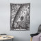 ABAKUHAUS Jahrgang Wandteppich, Mond Sonne Planeten Bild aus Weiches Mikrofaser Stoff Waschbar ohne Verblassen Digitaldruck, 110 x 150 cm, Anthrazit grau