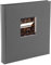 goldbuch 27 945 Bella Vista Fotoalbum mit Bildausschnitt Grau, Erinnerungsalbum im Format 30 x 31 cm, Foto Album 60 schwarze Seiten mit Pergamin-Trennblättern, Fotobuch mit Leineneinband, Anthrazit