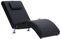 vidaXL Chaiselongue mit Massage Kissen Relaxliege Liegesessel Sessel Lounge Liegestuhl Relaxsessel Loungesessel Sesselliege Komfortliege Schwarz Kunstleder