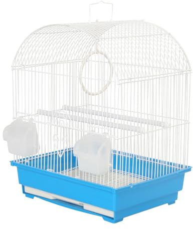 KCT Rosario Small Exotic Portable Bird Cage Travel Box- Blue
