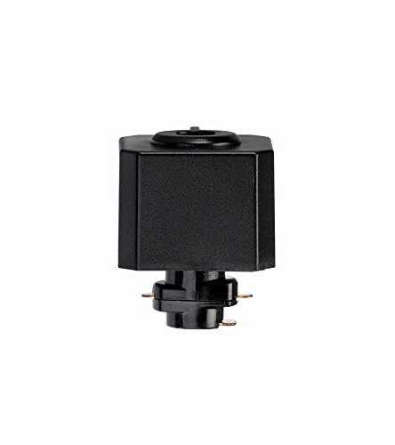 Black 240V Single Circuit Track Pendant Adaptor Accessory Track Lighting
