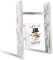 DOCMON Towel Rack-Farmhouse Decor Ladder, 3-Tier Wood Countertop 16-Inch Mini Tea Towel Ladder for Bathroom Kitchen Office