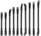 INJORA RC Spurstangen 10pcs RC Link Rod RC Zubehör für 1/10 RC Crawler Axial SCX10 II 90046 (Schwarz)