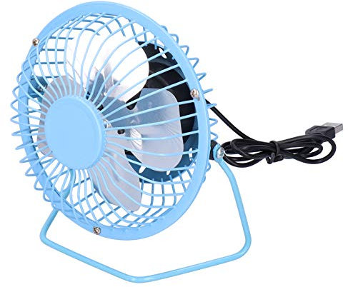 Ong Ventilador USB, Mini Ventilador 360 Grados Giratorio silencioso para Oficina para el hogar(Blue)