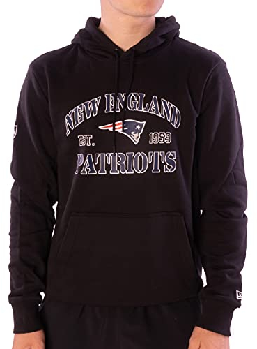 New Era Hoodie - NFL MBA MLB - Kapuzenpullover - Football Basketball Baseball - Limited Edition (New England Patriots Black, M, m)