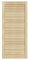 DecoMeister Lamellentüren aus Holz 444x993 mm Massivholz Lamellentür Holztür Schranktür mit offenen Lamellen für Kleiderschrank Möbelfronten Einzeln