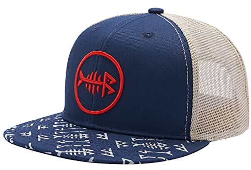 Bassdash Flache Trucker Cap Verstellbar Snapback Cap Baseballkappen Mesh Rückseite für Herren Damen Angeln Jagd