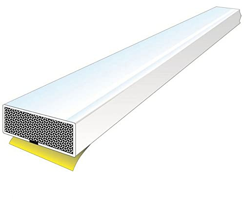 Lot de 5 joints d'étanchéité pour porte coupe-feu - 2100 x 10 x 4 mm - Blanc - Protection contre le feu - Bandes intumescentes - Protection contre le feu - Protection contre les incendies