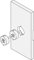 FSB 0 03 0462 00040 9600 Frässchablone Fräshilfe für Holzfenster-Steckgriffe Montagehilfe 300x150x110mm, Silber