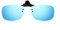 Read Optics Clip-On-Sonnenbrille über verschreibungspflichtigen und nicht verschreibungspflichtigen Brillen mit einfacher Befestigung, polarisiertem UV-Schutz, hochklappbaren, randlosen, leichten
