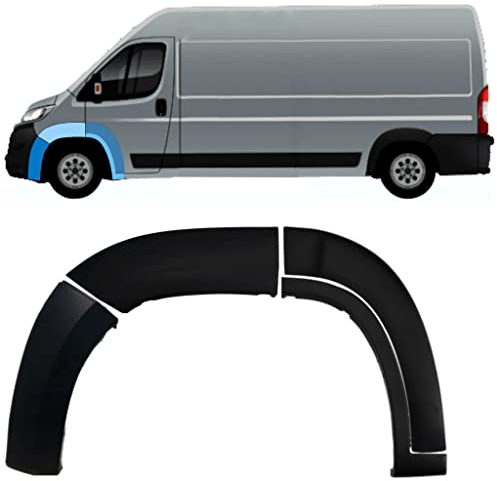 Für FIAT Ducato Boxer Relay 2018 - Vorne Radlauf Leisten Satz/Links in Schwarz aus Kunststoff von polcar