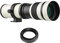 Namolit Fotocamera MF Super Teleobiettivo zoom F / 8.3-16 420-800 mm T2 supporto con supporto AF, anello adattatore 1/4 filettatura per supporto Sony Alpha Minolta