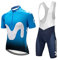 louizumify Herren Radtrikot Kurzarm-Set mit hohem Stretch, atmungsaktiv, reflektierend, UV-Schutz, 3 Rückentaschen
