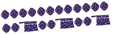 Healeved 3 Sets Anthrazit Menstruationsset Waschbare Servietten Mit Tasche Für Die Zeit Nach Der Geburt S