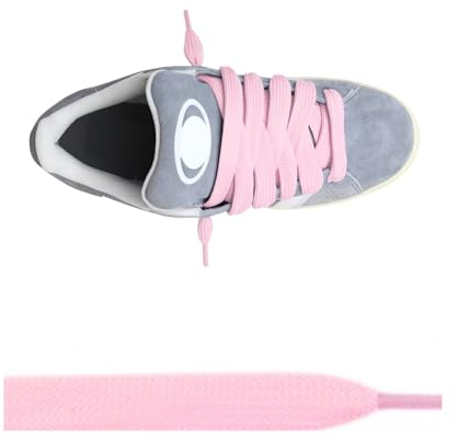 Slaace Gros Lacets de Chaussures - 18mm de diamètre pour Chaussures et Campus - Accessoires Rétro, Sport et Mode pour Baskets - Lacet Épais Résistant aux Déchirures pour Hommes, Femmes et Enfants
